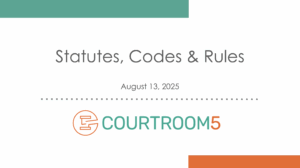 Statutes, Codes & Rules
