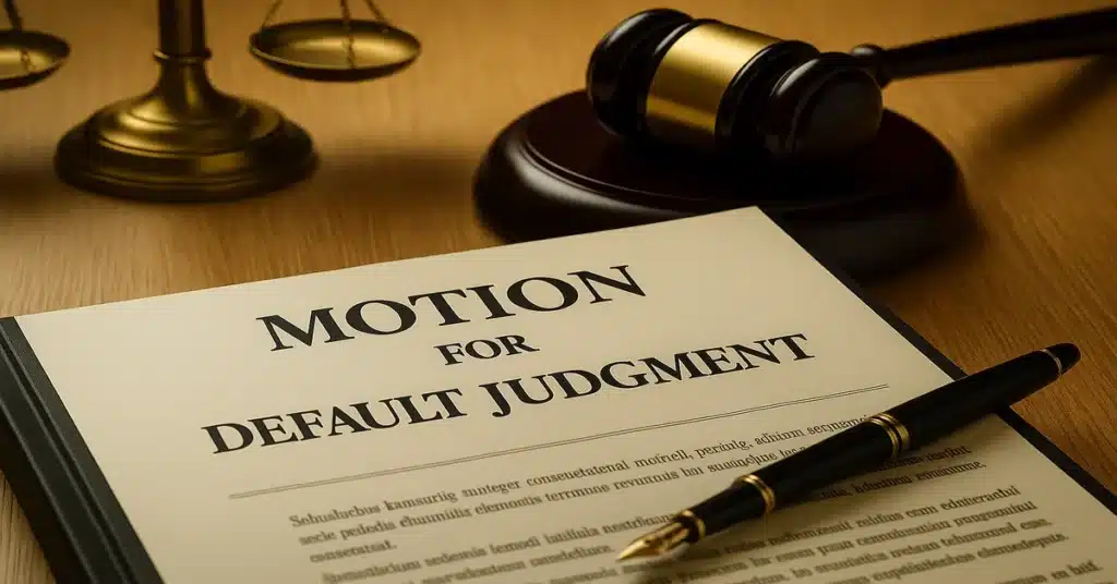 Securing a Judgment: Filing a Motion for Default Judgment