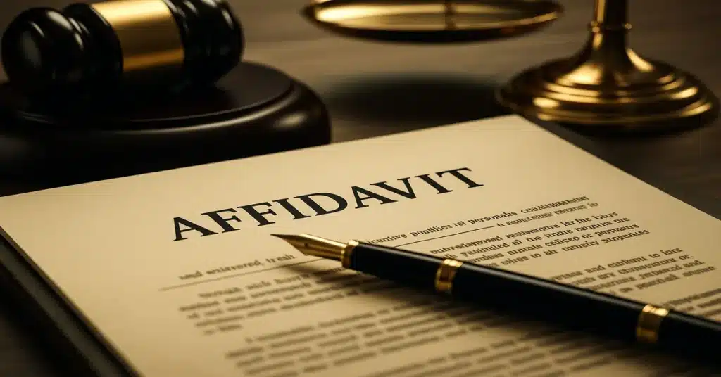 How to Use an Affidavit to Strengthen Your Case