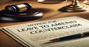 Strengthening Your Counterclaim: Filing a Motion for Leave to Amend Counterclaim