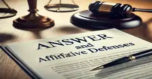 How to Respond to a Lawsuit with an Answer and Affirmative Defenses