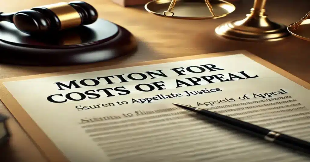 Recovering Your Expenses: Filing a Motion for Costs of Appeal