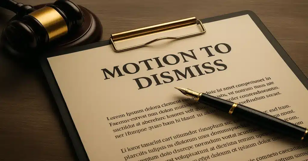 Ending a Case Before It Begins: Filing a Motion to Dismiss