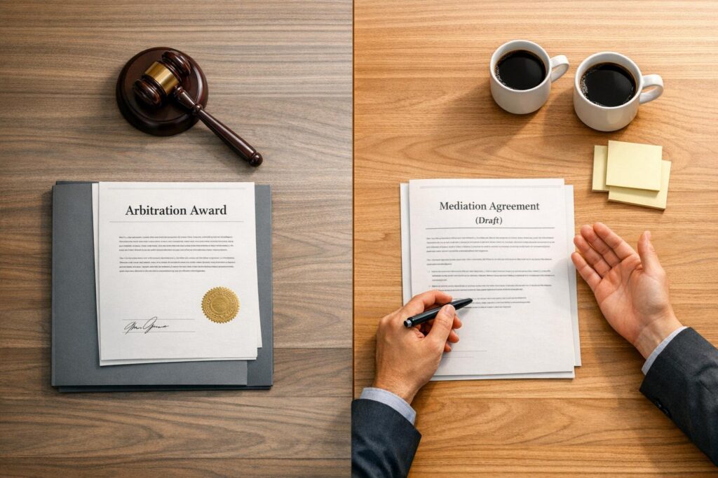 Arbitration vs. Mediation Agreements