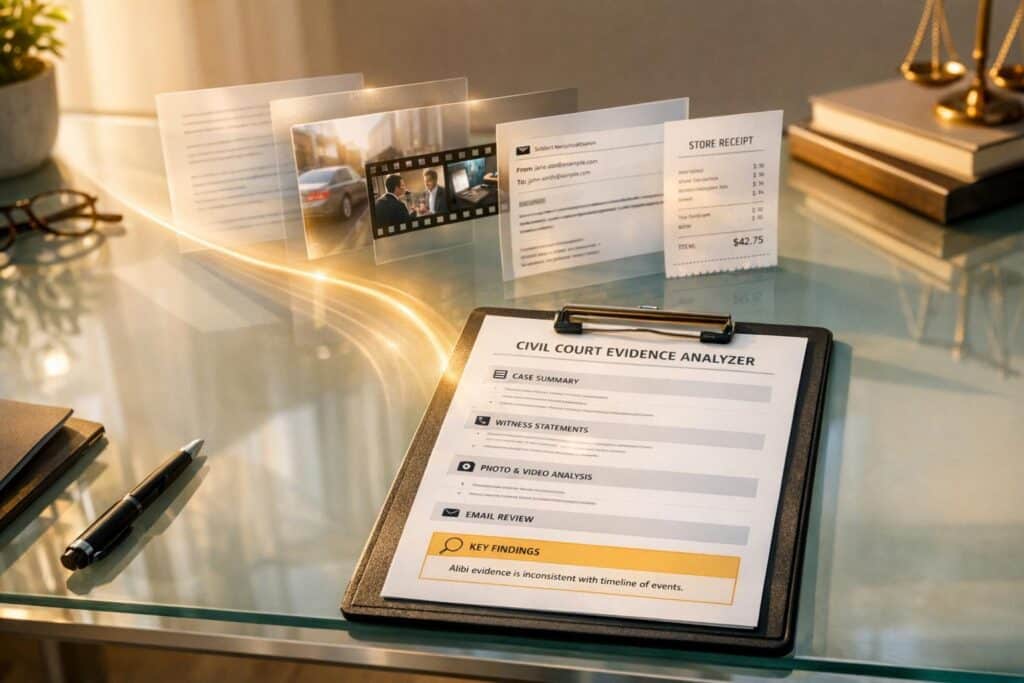 Civil Court Evidence Analyzer