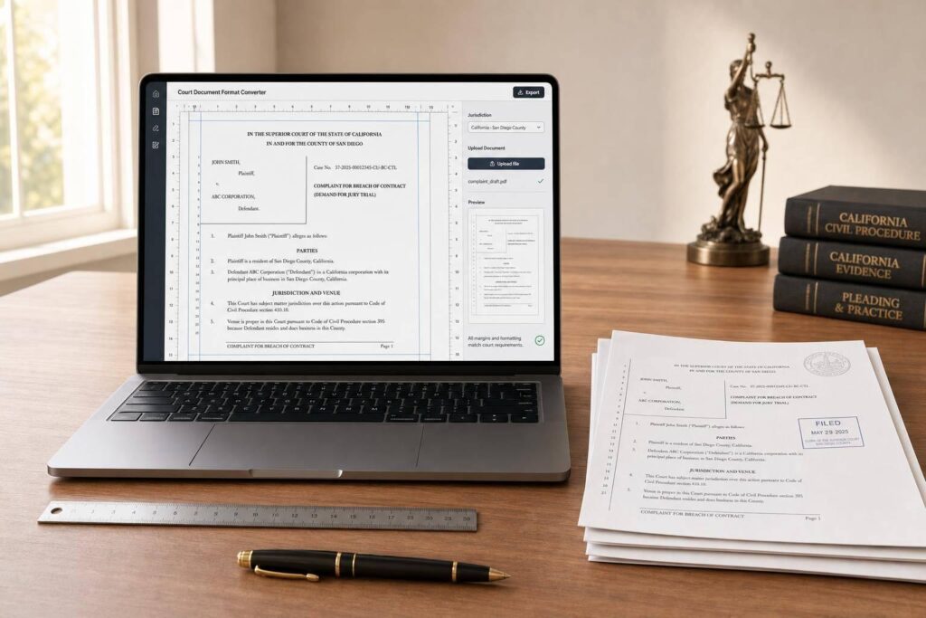 Court Document Format Converter
