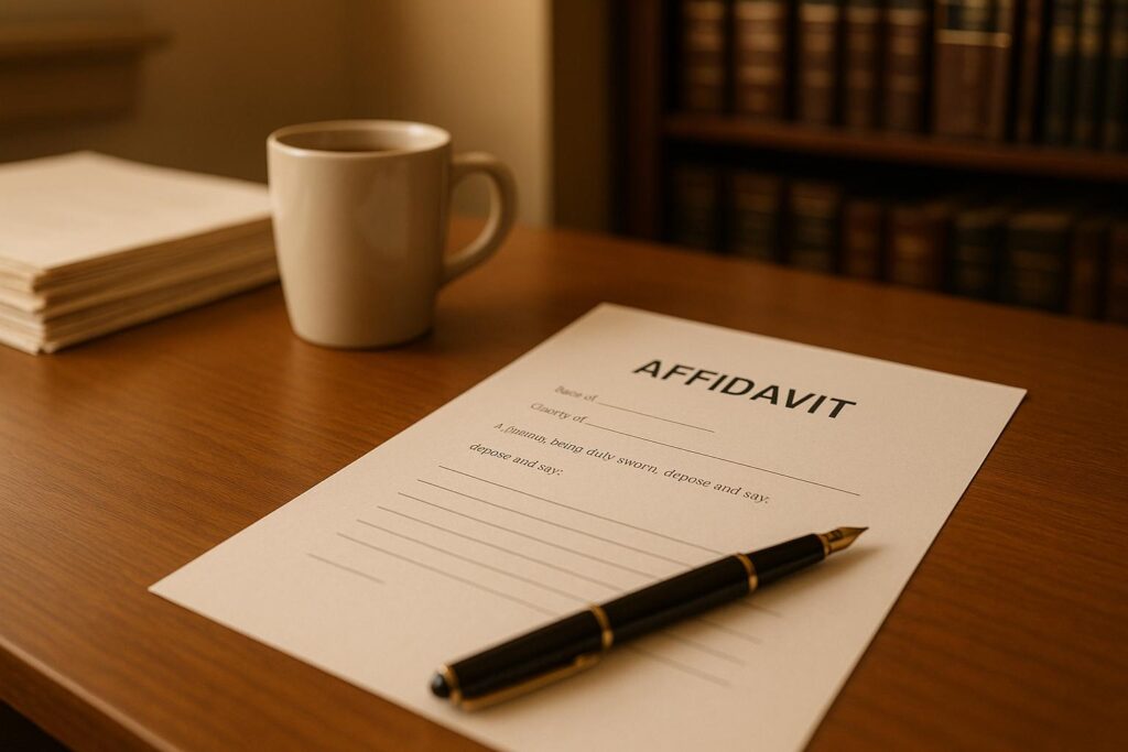 How to Write an Affidavit for Court