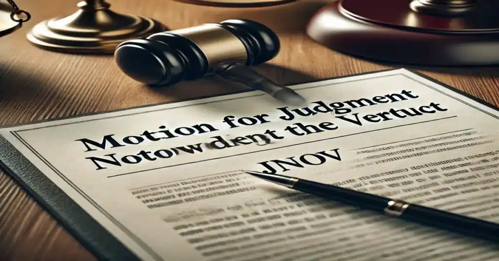 Overturning Unjust Verdicts: Filing a Motion for Judgment Notwithstanding the Verdict (JNOV)